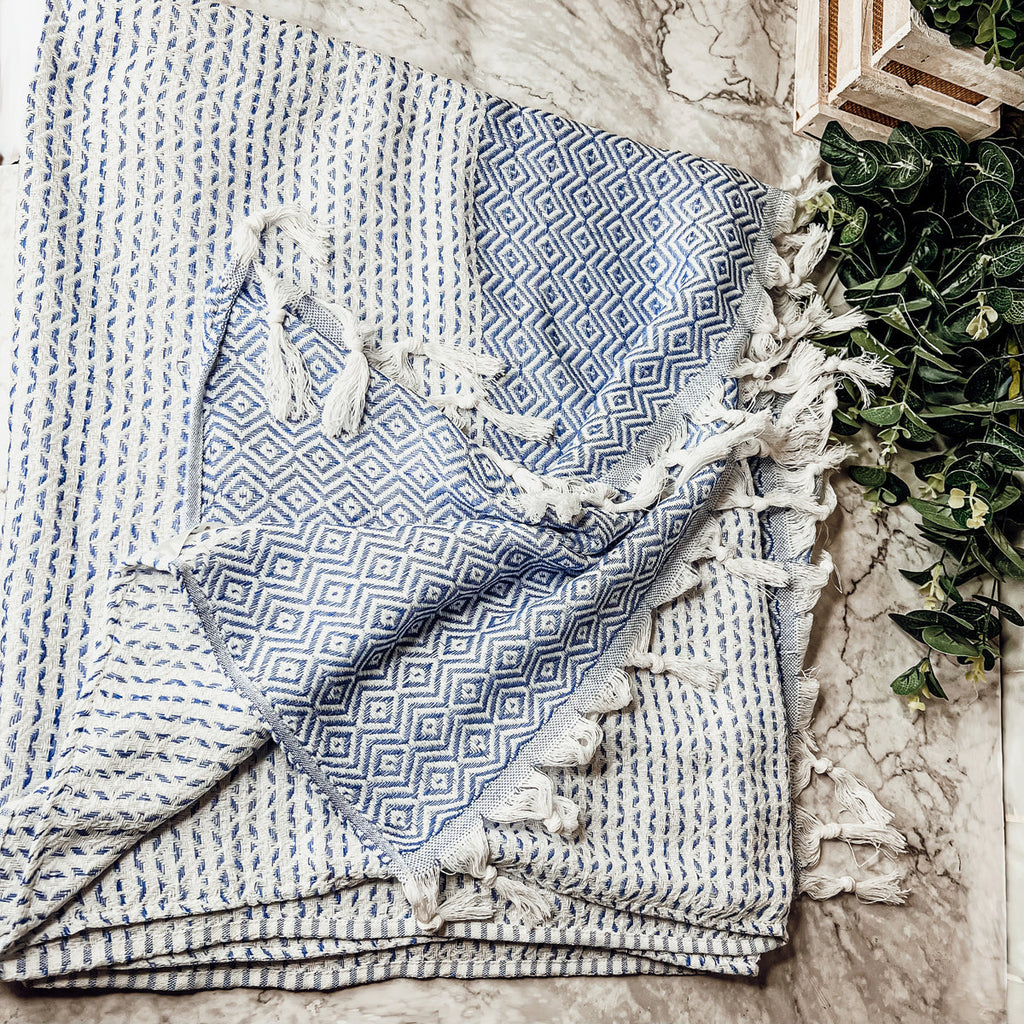 Azra XL Turkish Cotton Towel — Select Your Color