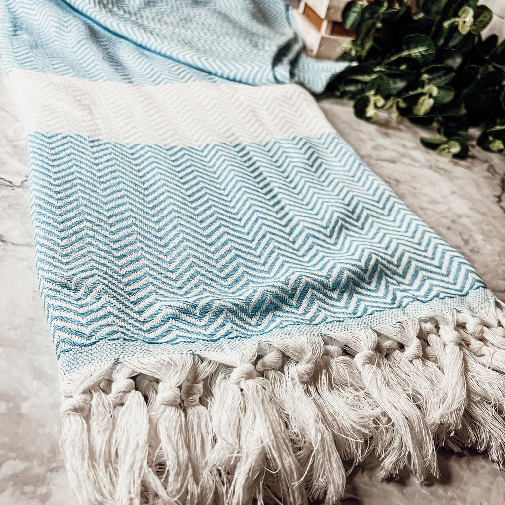 Chevron XL Turkish Cotton Towel — Select Your Color