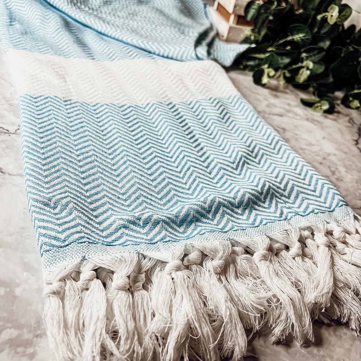 Chevron XL Turkish Cotton Towel — Select Your Color