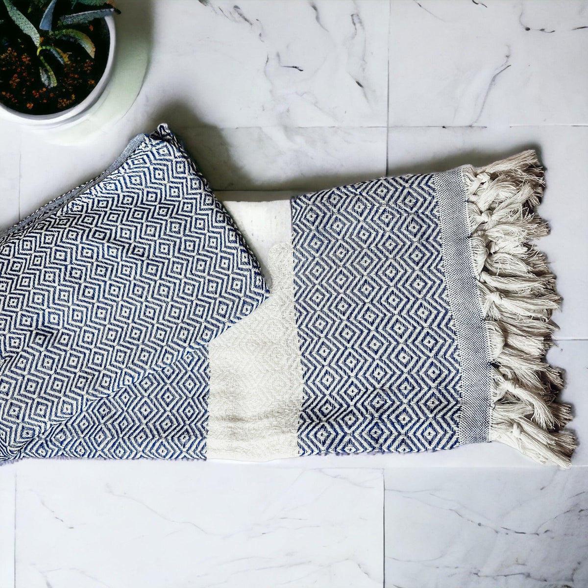 Haley Diamond XL Turkish Cotton Towel — Select Your Color