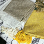 18" Square Boho Cottage Linen Decorative Throw Pillow Cases — Select Your Quantity and Color