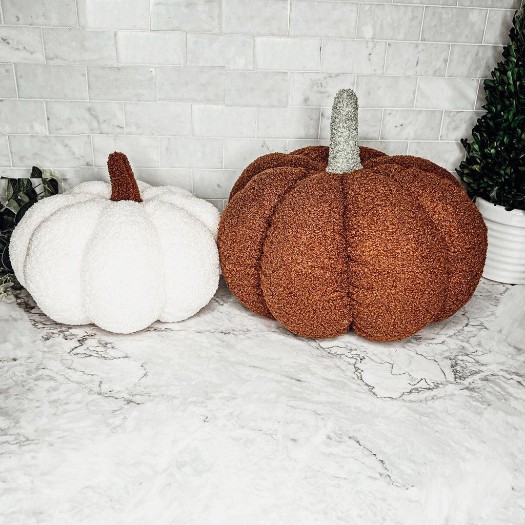 Handmade Plush Cotton Filled Blair Pumpkin — Select Your Color and Size