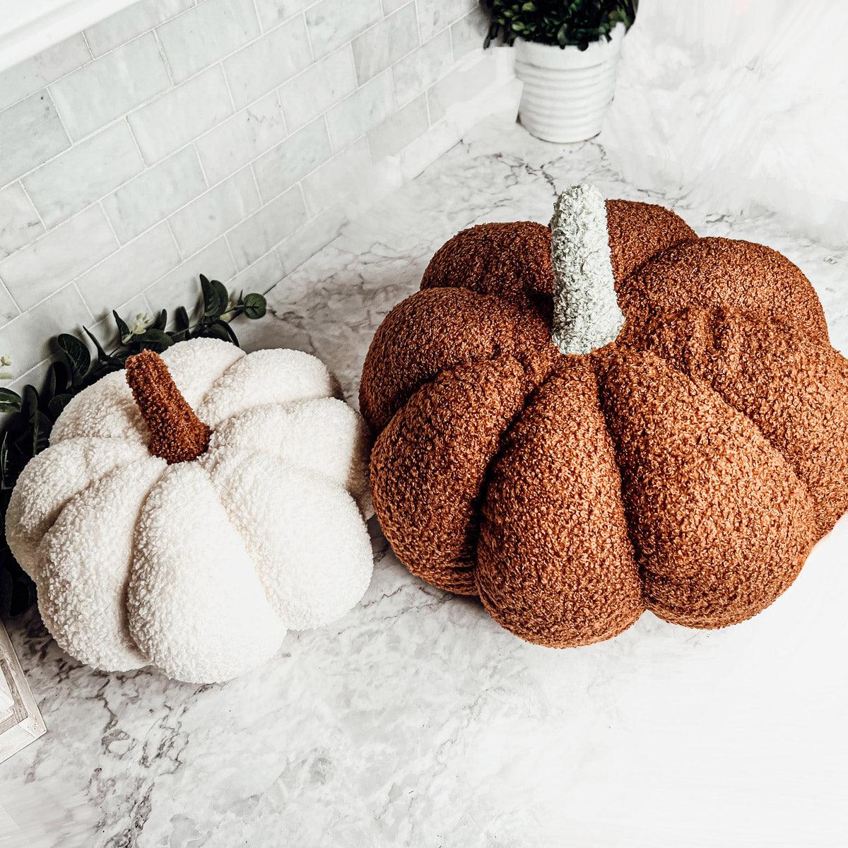 Handmade Plush Cotton Filled Blair Pumpkin — Select Your Color and Size