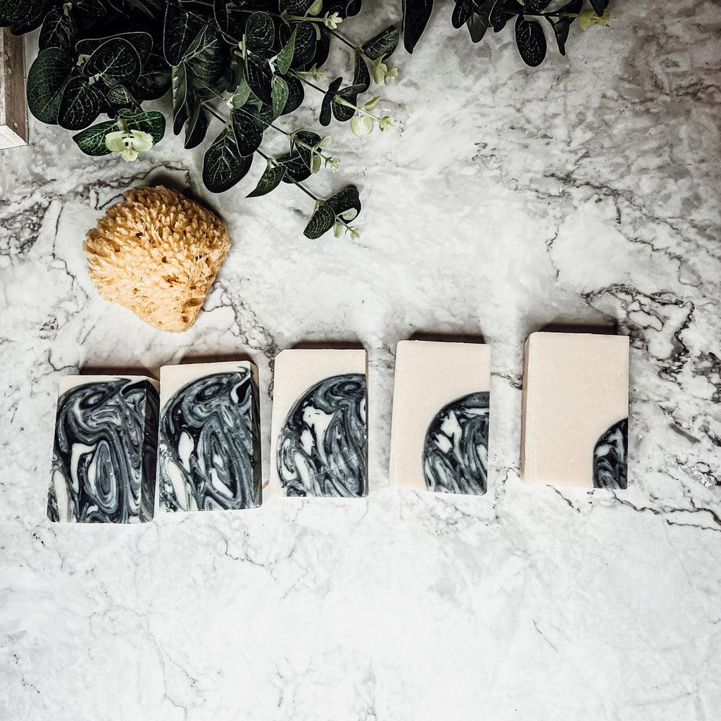 Black Storm Soap Bar with Activated Charcoal and Masculine Scent