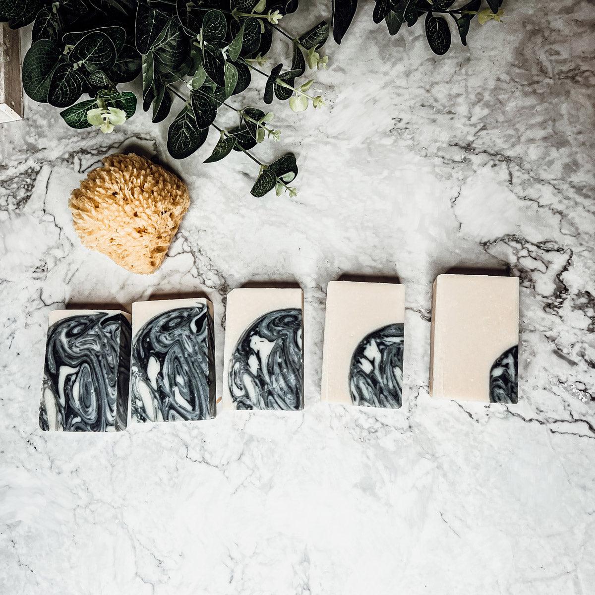 Black Storm Soap Bar with Activated Charcoal and Masculine Scent