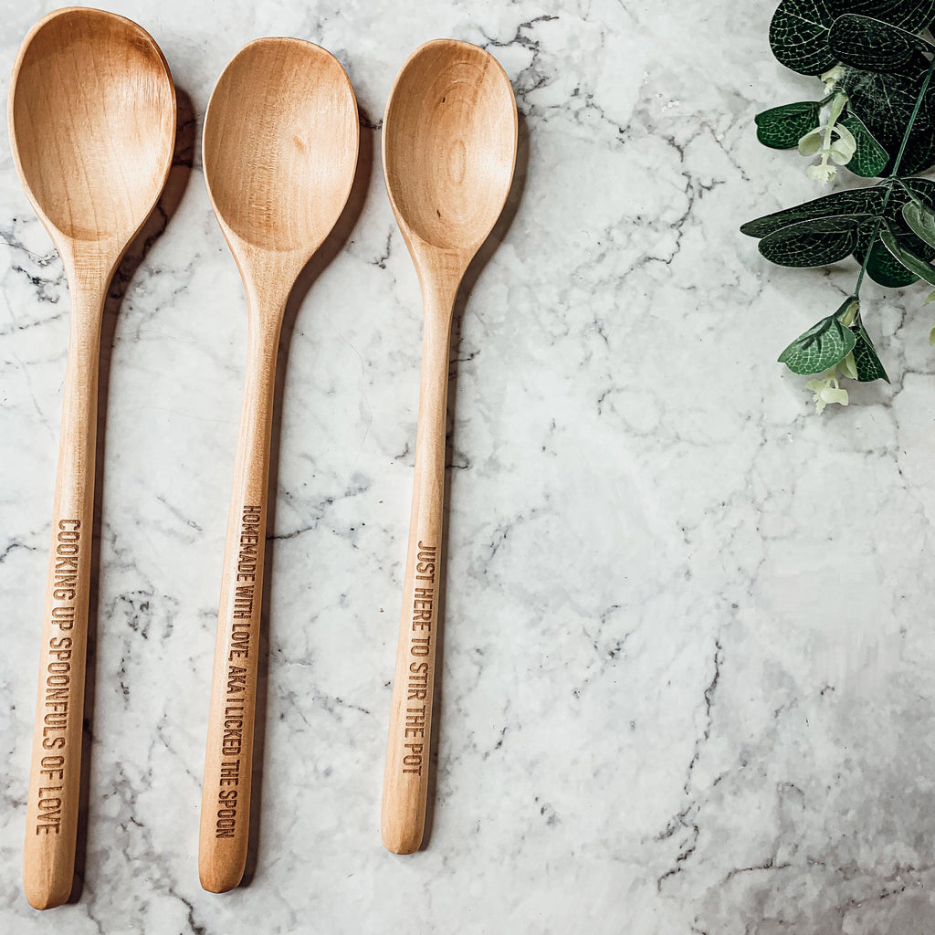 Give It a Rest Spoon Rest and Wooden Spoon  — Select Your Style & Spoon