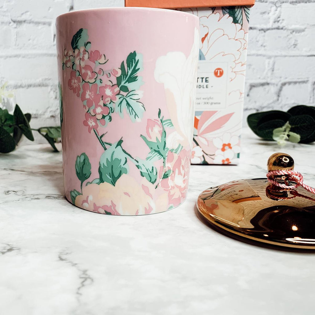 Vintage Floral Gift Boxed Candle