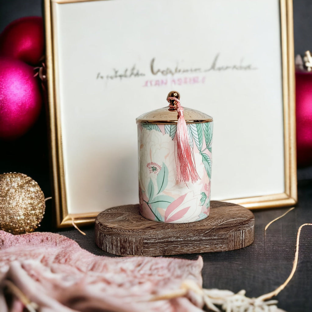 Vintage Floral Gift Boxed Candle