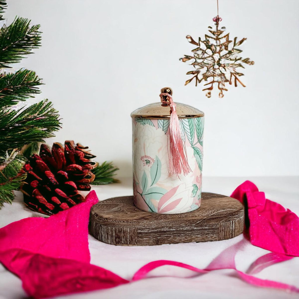 Vintage Floral Gift Boxed Candle