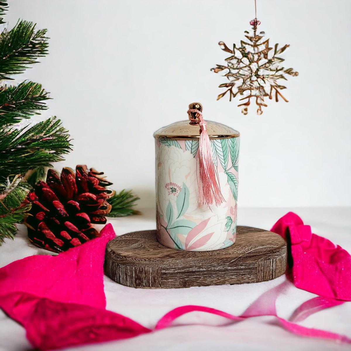 Vintage Floral Gift Boxed Candle