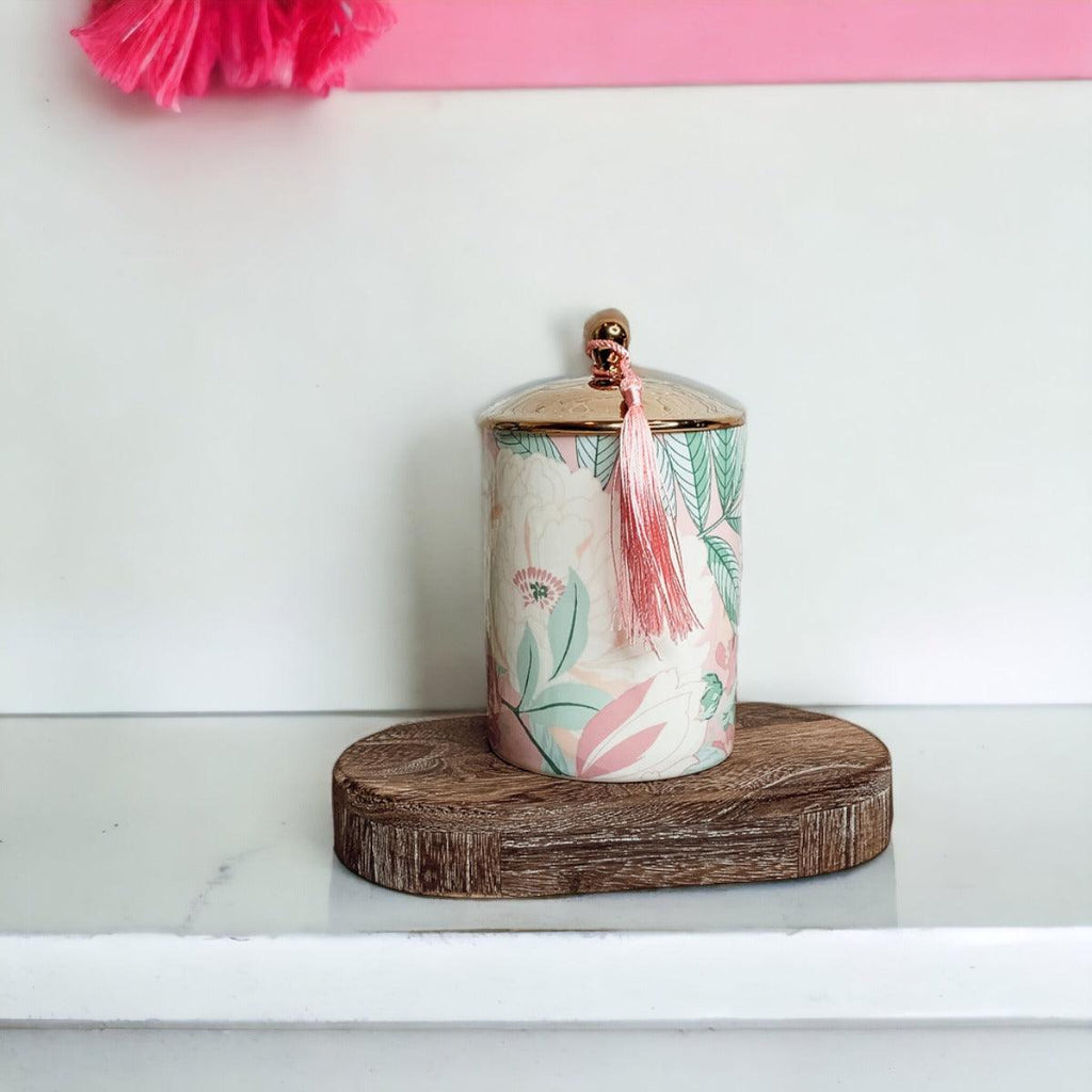 Vintage Floral Gift Boxed Candle