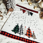 Trees & Gingham Kitchen Towel