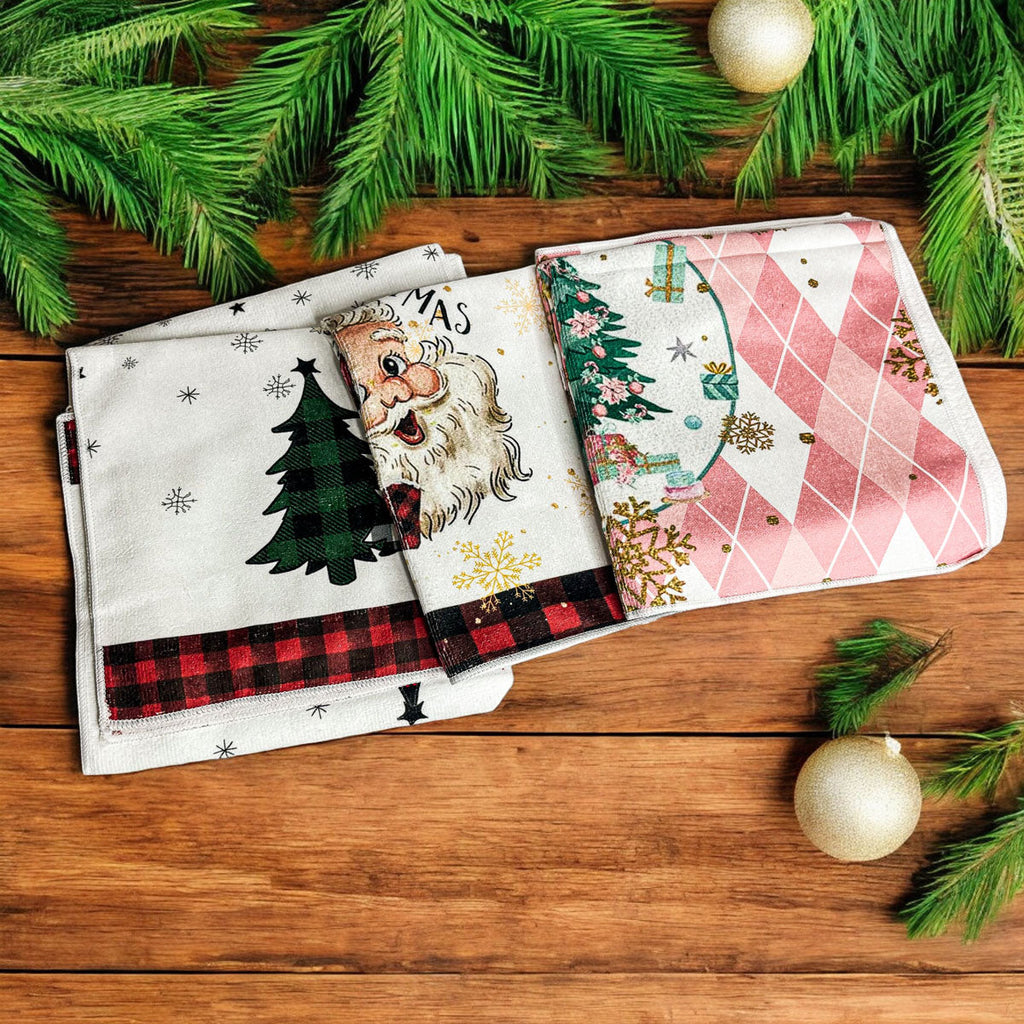 Trees & Gingham Kitchen Towel