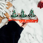 Mini Tree Shaped Unscented Candles - 3 pack