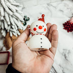 Snowman Shaped Mini Candle