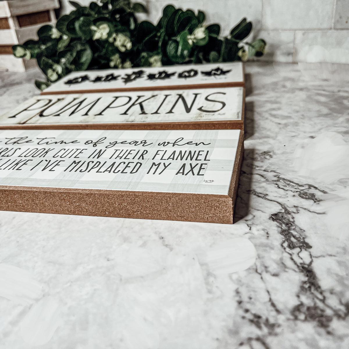 Handmade Wooden Autumn Sign