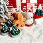 Snowman Shaped Mini Candle