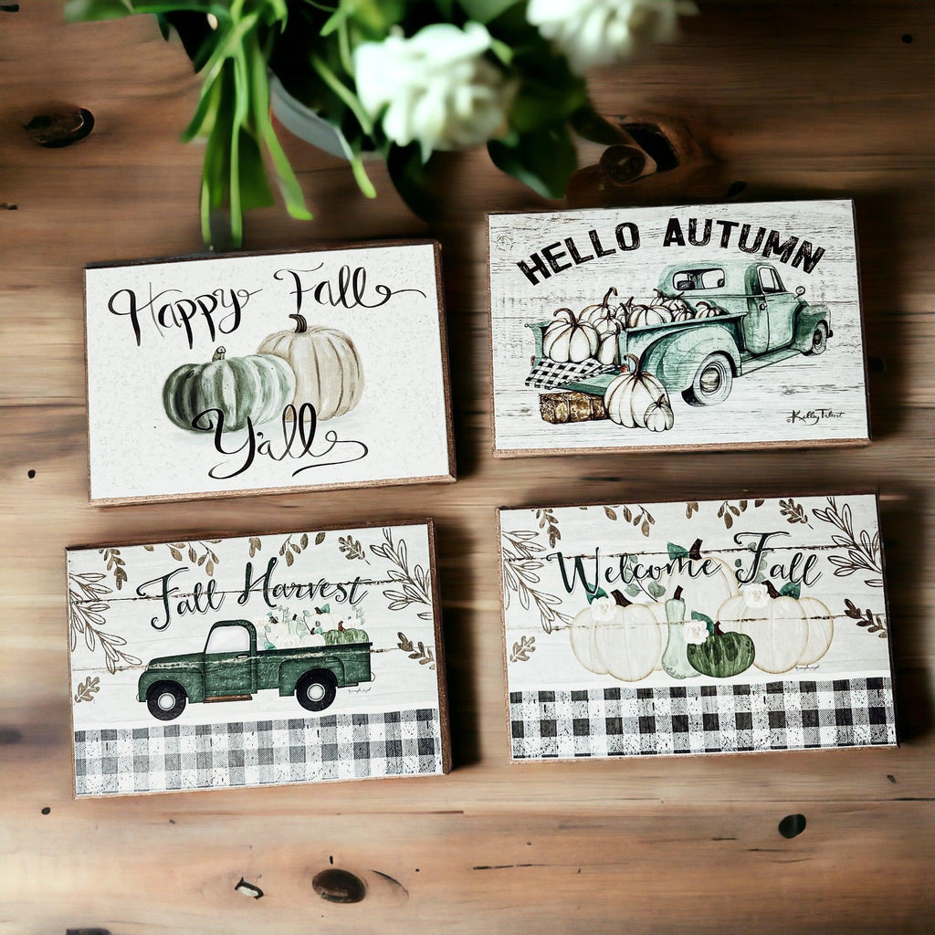 Handmade Wooden "Fall Harvest" Sign