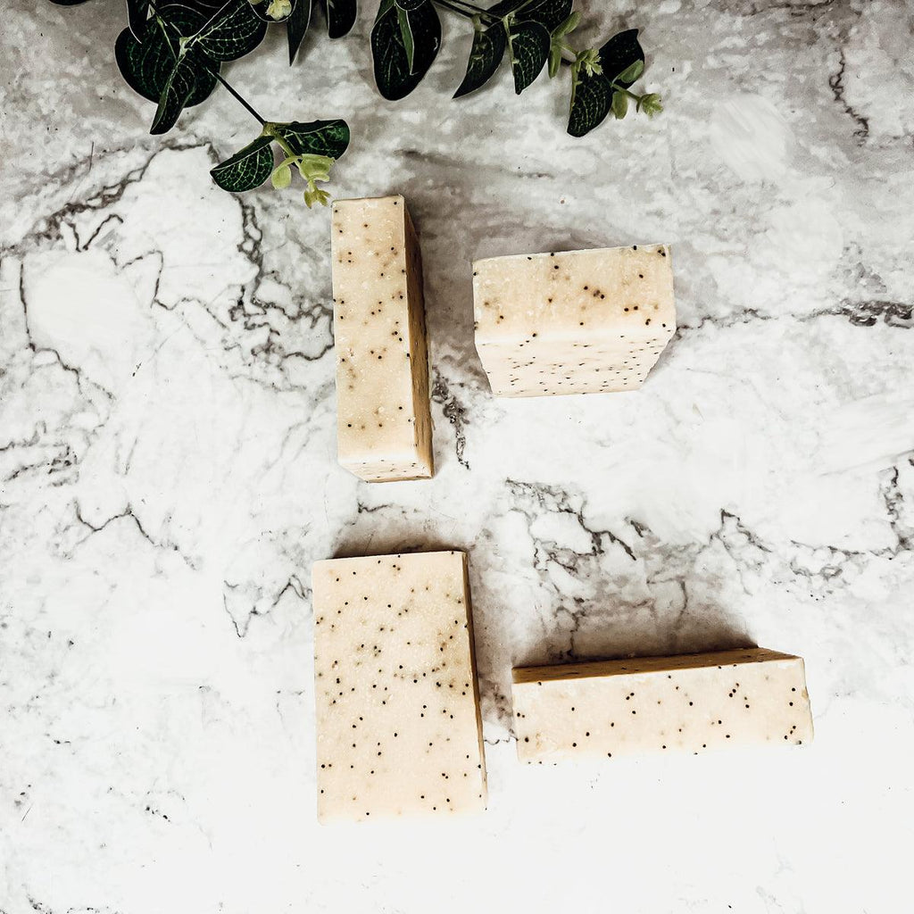 Poppy Seed Exfoliant-Olive-Sunflower Soap Bar