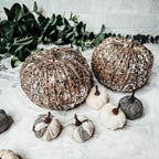 Glitter Sequin Decorative Pumpkin 4"