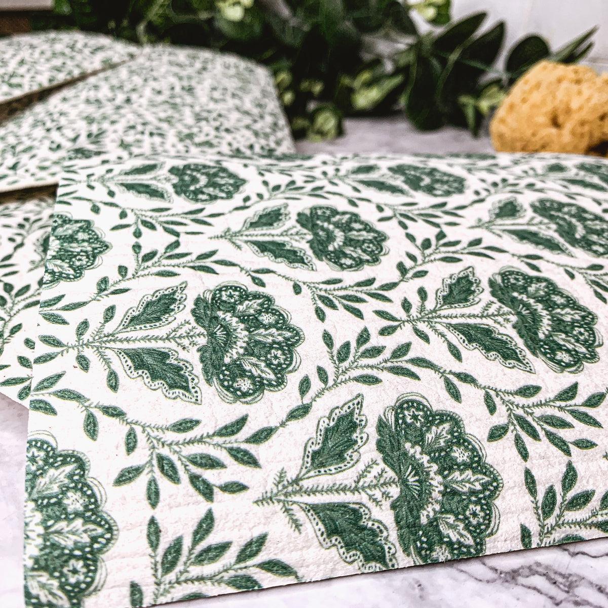 Summer Country Garden Multipurpose Biodegradable Eco Kitchen Cloth — Select Your Style