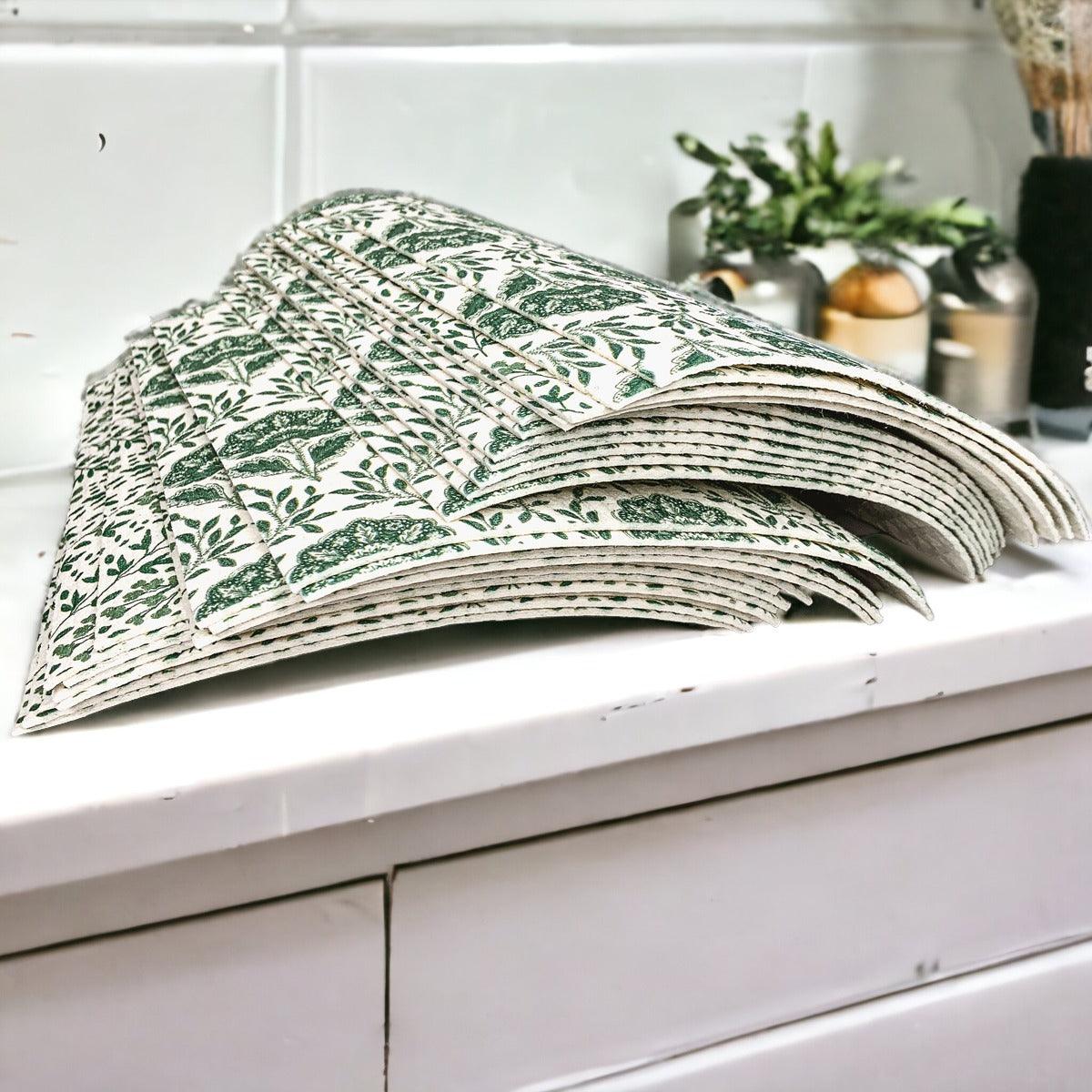 Summer Country Garden Multipurpose Biodegradable Eco Kitchen Cloth — Select Your Style