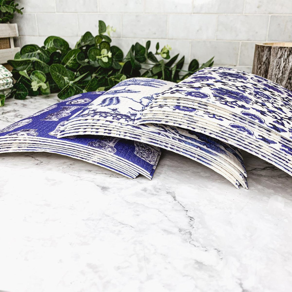 Chinoiserie Multipurpose Biodegradable Eco Kitchen Cloth — Select Your Style
