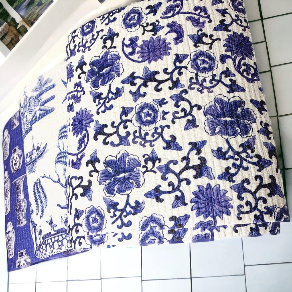 Chinoiserie Multipurpose Biodegradable Eco Kitchen Cloth — Select Your Style