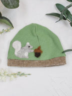 Squirrel Cashmere Hat - Newborn — Select Your Color