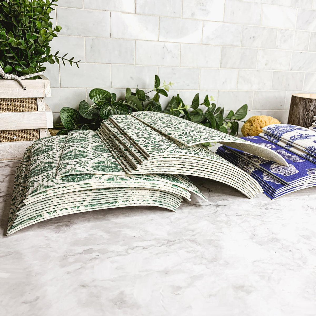 Summer Country Garden Multipurpose Biodegradable Eco Kitchen Cloth — Select Your Style