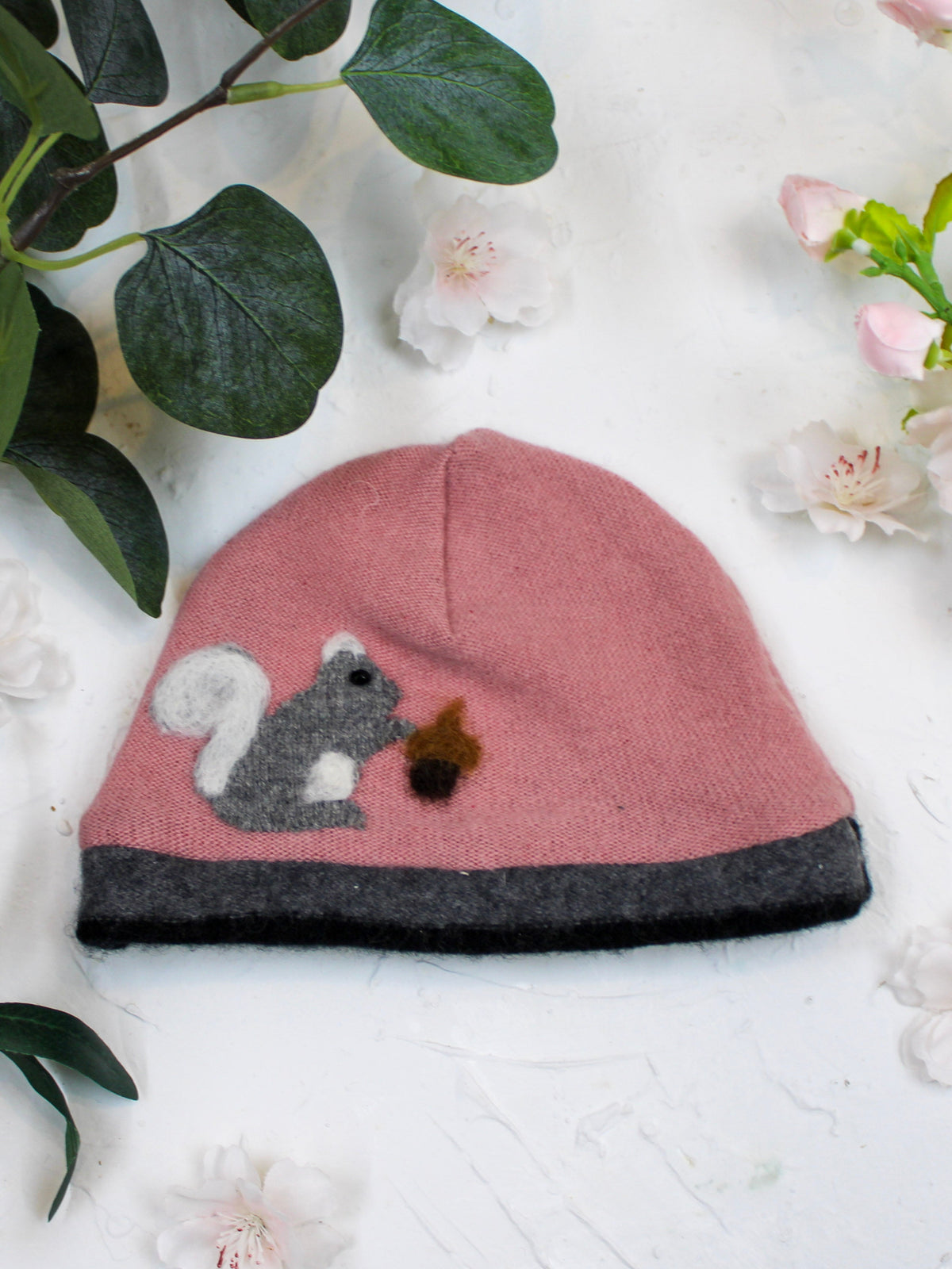 Squirrel Cashmere Hat - Baby — Select Your Color