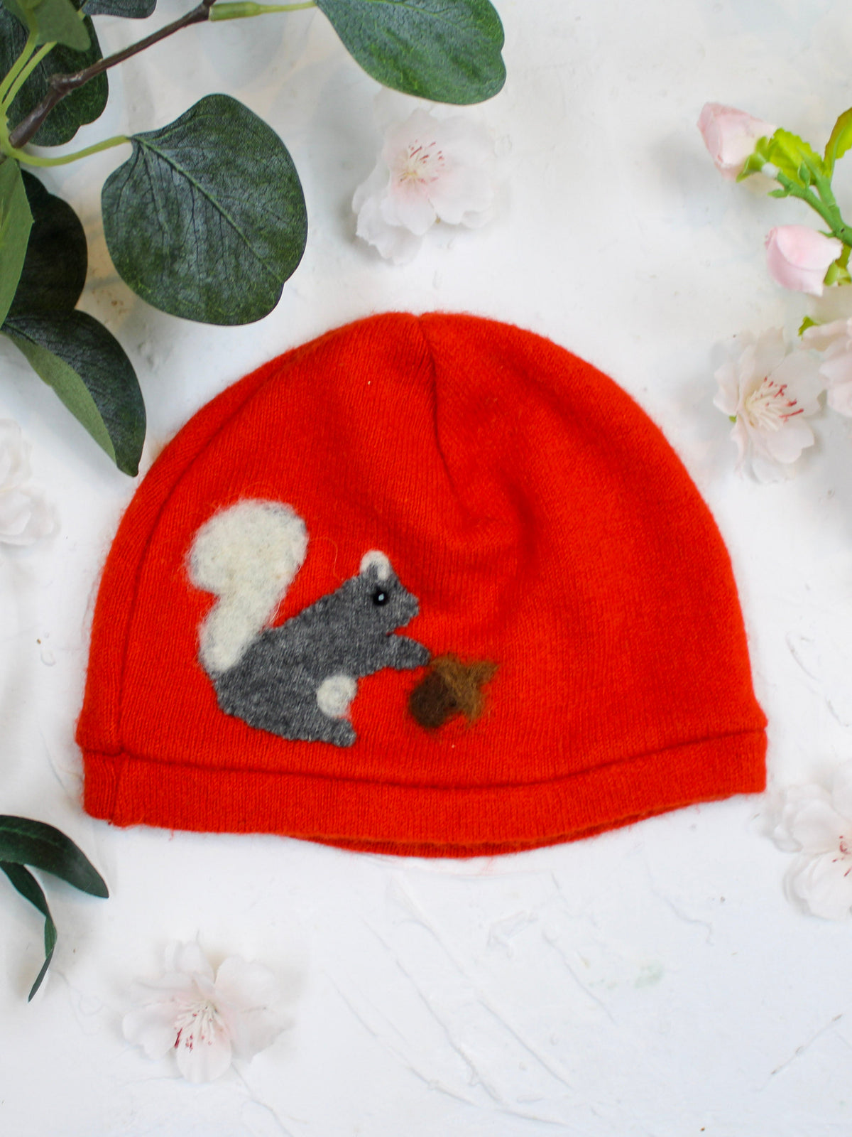 Squirrel Cashmere Hat - Baby — Select Your Color