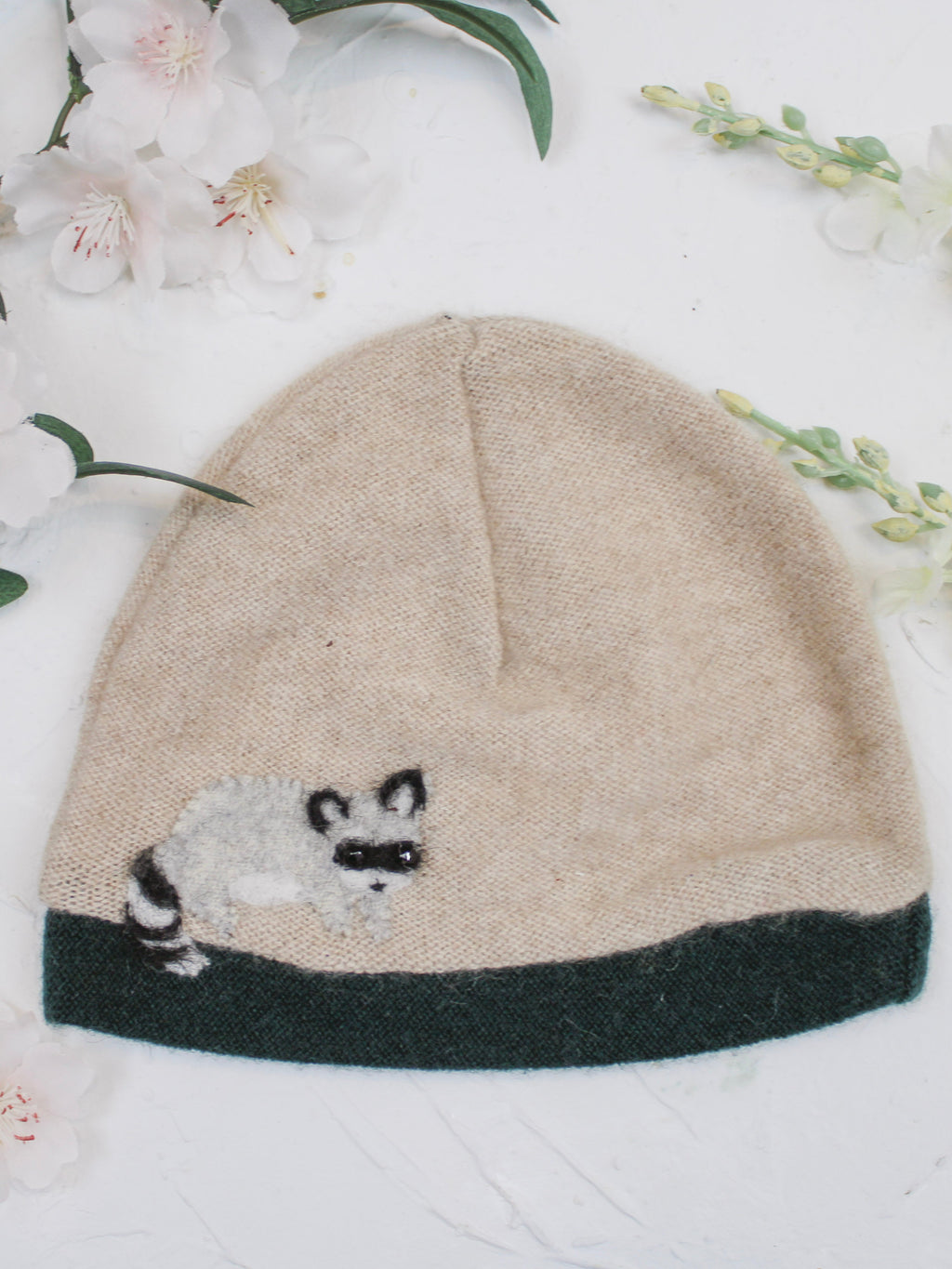 Raccoon Cashmere Hat - Baby — Select Your Color