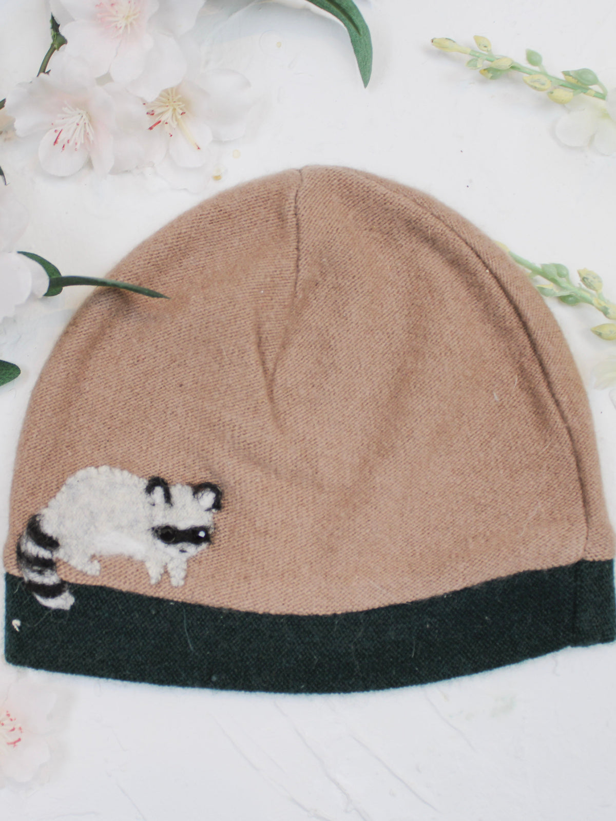 Raccoon Cashmere Hat - Baby — Select Your Color