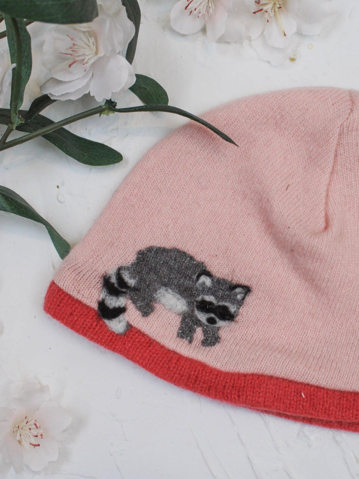 Raccoon Cashmere Hat - Baby — Select Your Color
