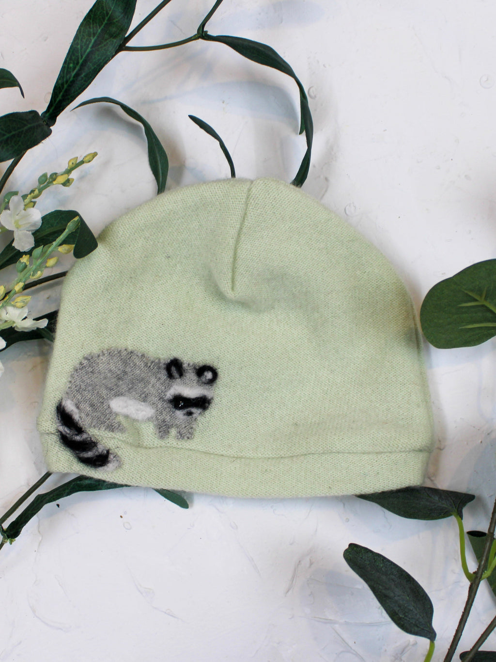 Raccoon Cashmere Hat - Baby — Select Your Color