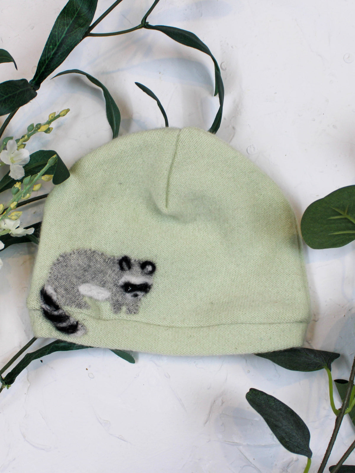 Raccoon Cashmere Hat - Baby — Select Your Color