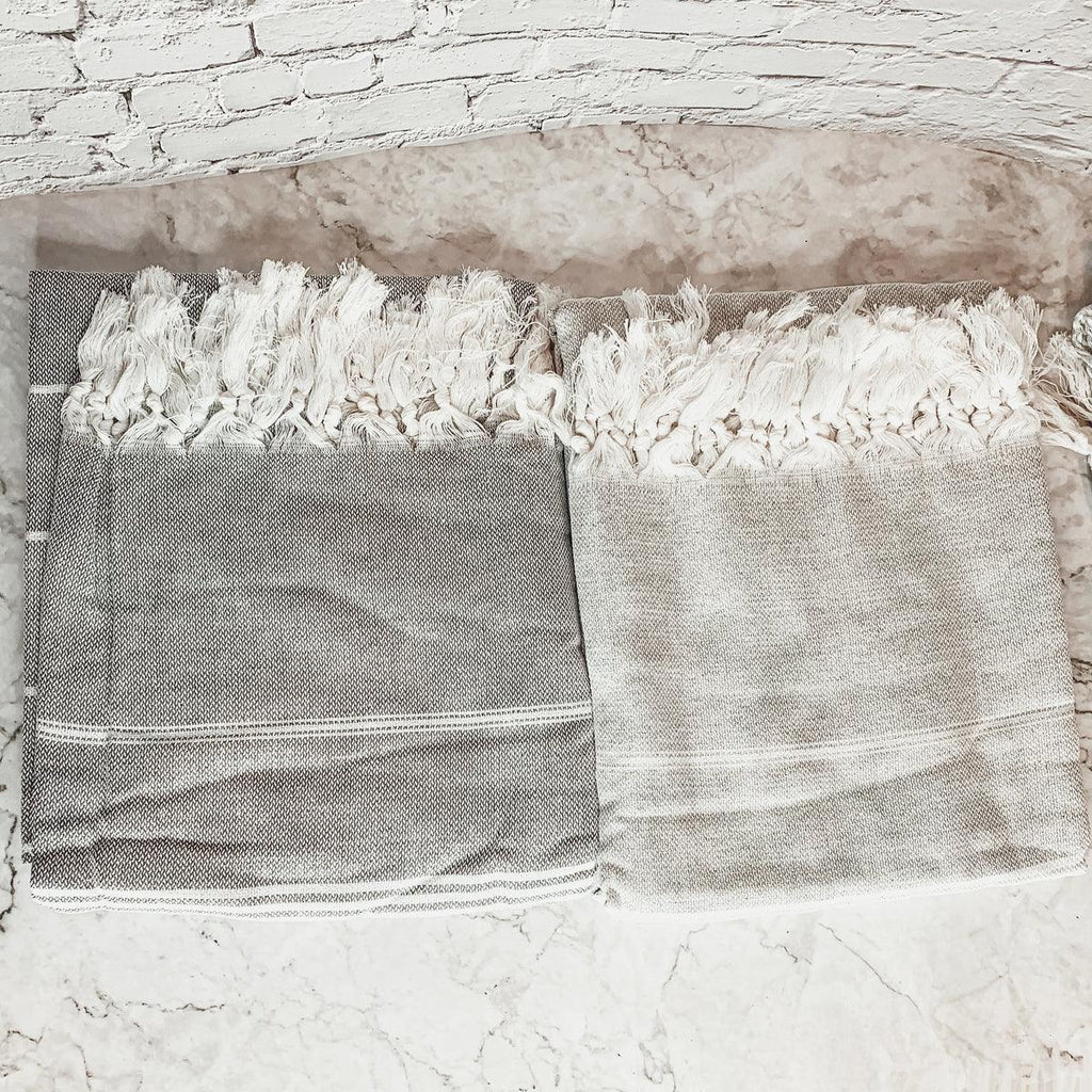 Haley Stripe XL Turkish Cotton Towel — Select Your Color