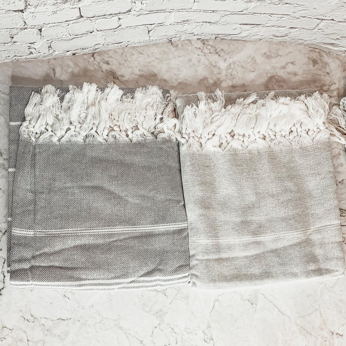 Haley Stripe XL Turkish Cotton Towel — Select Your Color