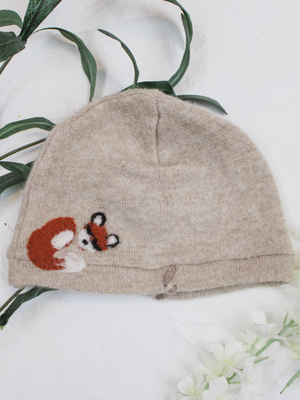 Sleeping Fox Cashmere Hat - Baby — Select Your Color
