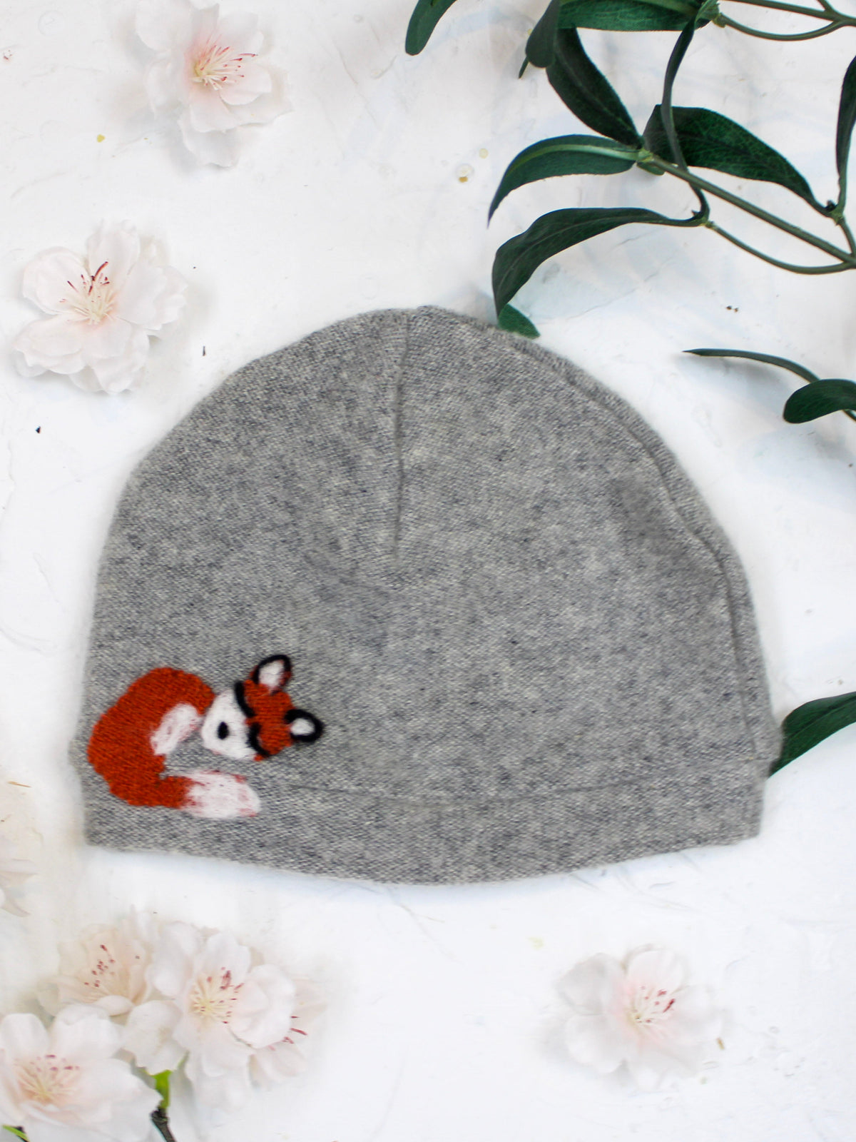 Sleeping Fox Cashmere Hat - Baby — Select Your Color