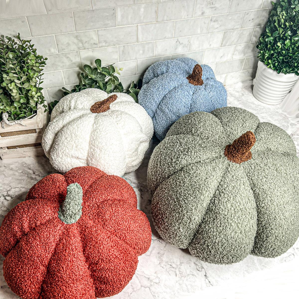 Handmade Plush Cotton Filled Blair Pumpkin — Select Your Color and Size