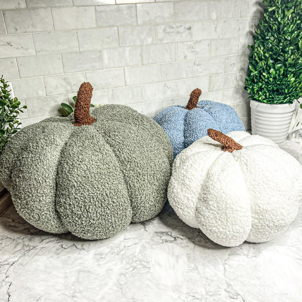Handmade Plush Cotton Filled Blair Pumpkin — Select Your Color and Size
