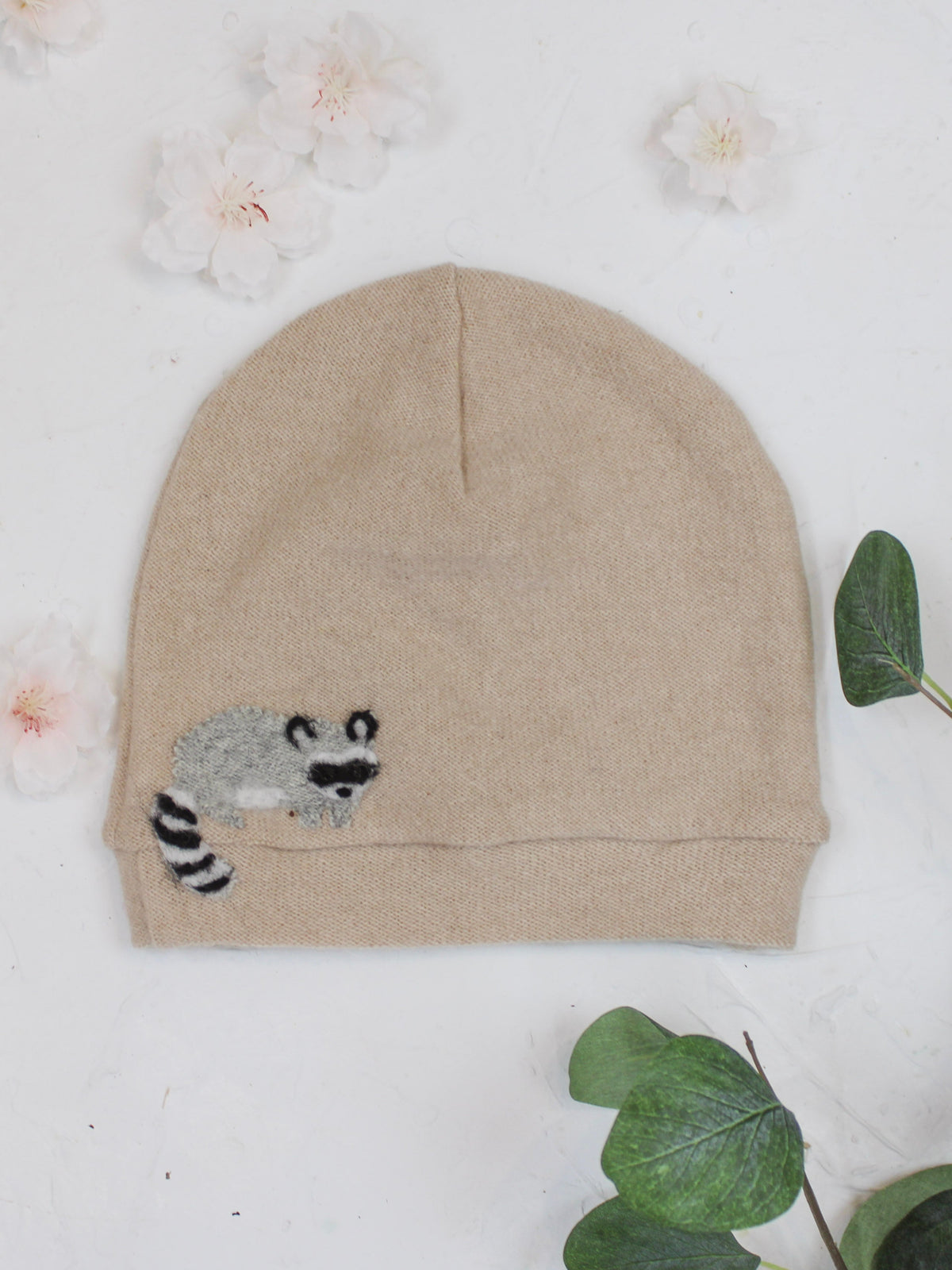 Raccoon Cashmere Hat - Toddler — Select Your Color