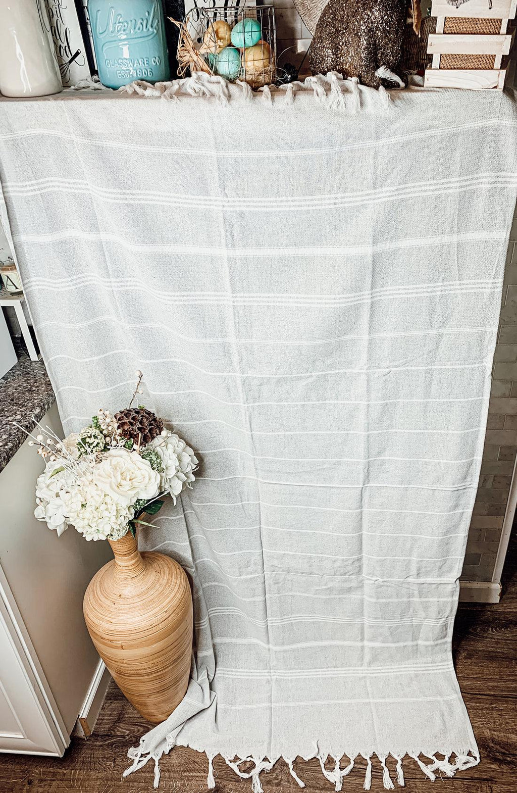 Haley Stripe XL Turkish Cotton Towel — Select Your Color