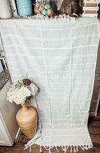 Haley Stripe XL Turkish Cotton Towel — Select Your Color