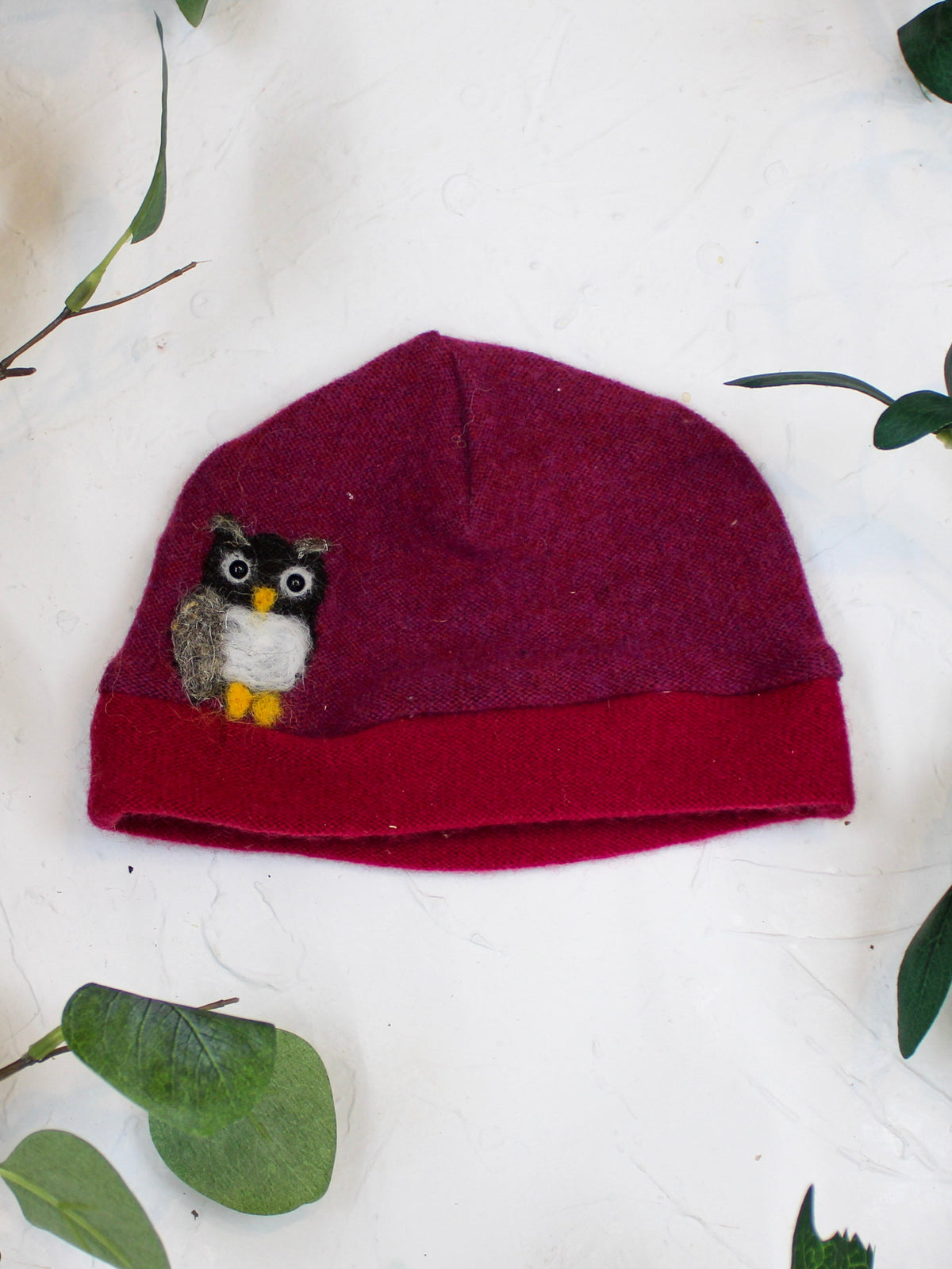 Owl Cashmere Hat - Baby — Select Your Color