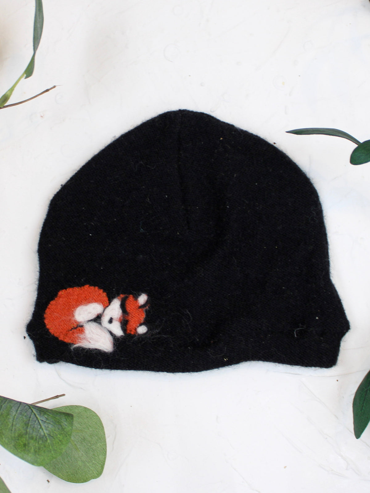 Sleeping Fox Cashmere Hat - Baby — Select Your Color