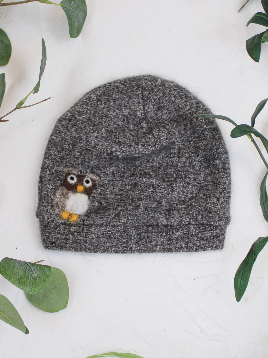 Owl Cashmere Hat - Toddler — Select Your Color