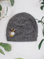 Owl Cashmere Hat - Toddler — Select Your Color